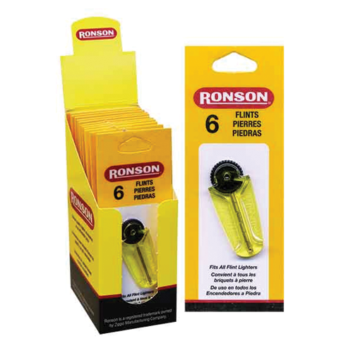 RONSON FLINT W/BOARD 12COUNT
