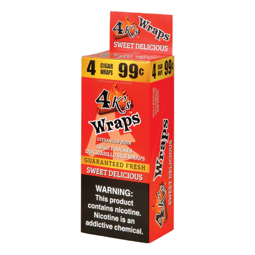 4K'S FLAT WRAPS SWEET DELICIOUS 30/4CT PP99