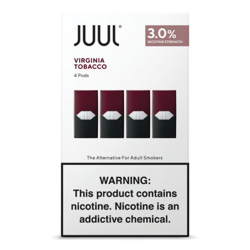 JUUL PODS VIRGINIA TOBACCO 3%  4PK
