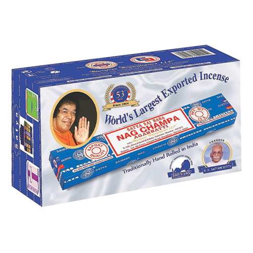 NAG CHAMPA INCENSE BLUE 72CT
