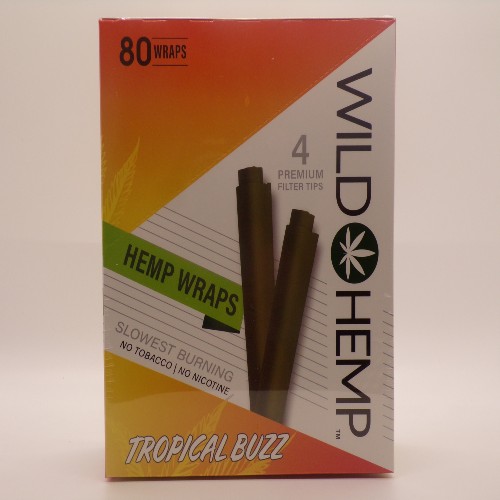 WILD HEMP WRAPS TROPICAL BUZZ 4FOR.99 20/4PK