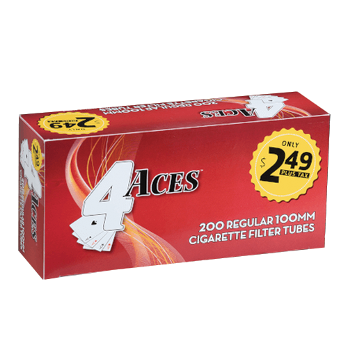 4 ACES TUBES REG 100MM 200CT PP2.49