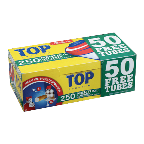TOP TUBES MENTHOL 100MM 250 CT