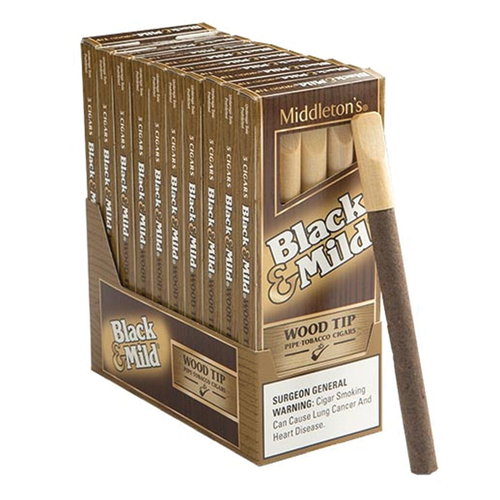 BLACK & MILD WOOD TIP 10/5PK