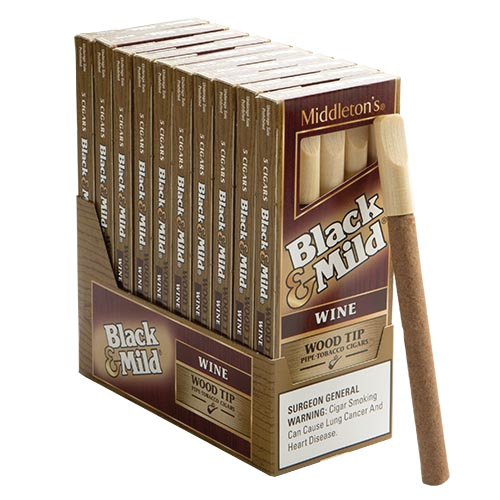 BLACK & MILD WOOD TIP WINE 10/5PK