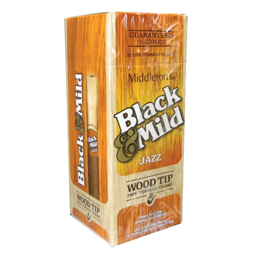 BLACK & MILD WOOD TIP JAZZ 25CT