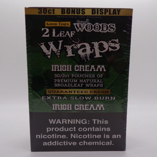 GOOD TIMES WOODS WRAPS IRISH CREAM 30/2CT