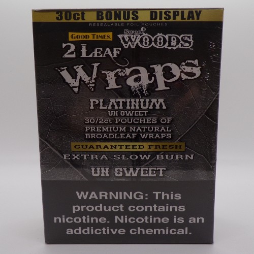 GOOD TIMES WOODS WRAPS PLTNM UNSWEET 30/2CT