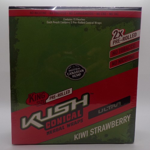 KUSH HERBAL WRAPS KIWI STRAWBERRY 15/2PK