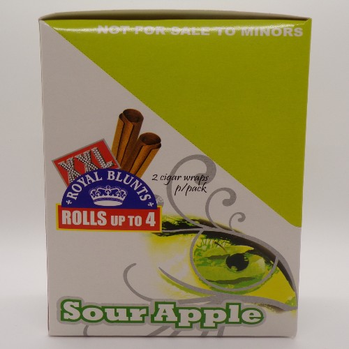XXL RYL BLUNTS SOUR APPLE 25/2PK