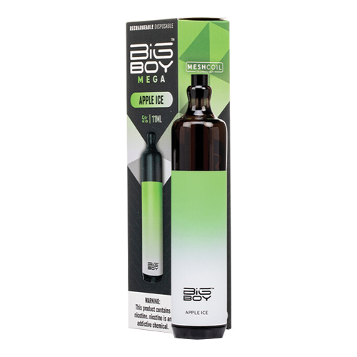 BIG BOY MEGA DISP APPLE ICE 5000 PUFFS 5% 10CT