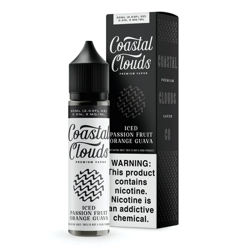 COASTAL CLOUDS ICED PASSION FRUIT ORANGE GUAVA 60ML 3MG