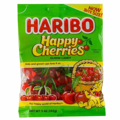 HARIBO HAPPY CHERRIES GUMMI CANDY 12/4.5OZ