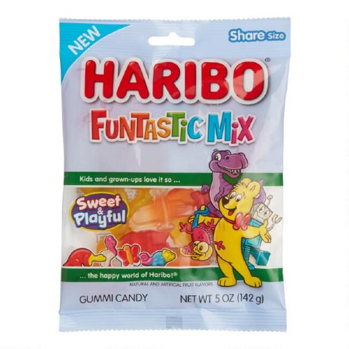 HARIBO FUNTASTIC MIX GUMMI CANDY 12/4.5OZ