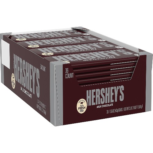 HERSHEY'S MILK CHOCOLATE 36/1.55OZ