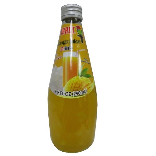 PARROT MANGO JUICE GLASS BOTTLE  24PK/9.8 OZ