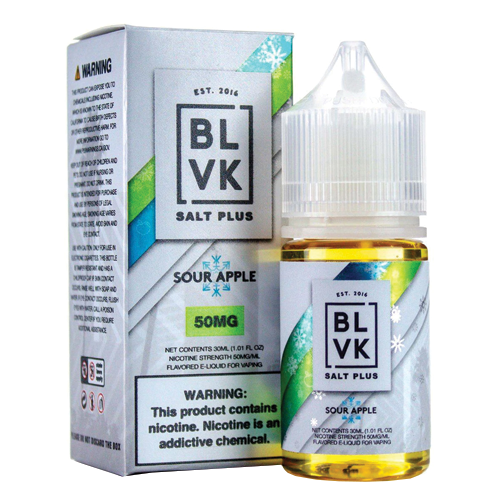 BLVK SOUR APPLE 30ML 50MG SALT NIC PLUS
