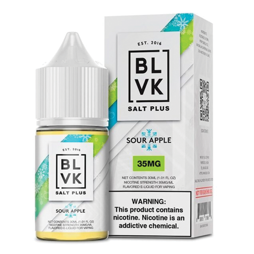 BLVK SOUR APPLE 30ML 35MG SALT NIC PLUS