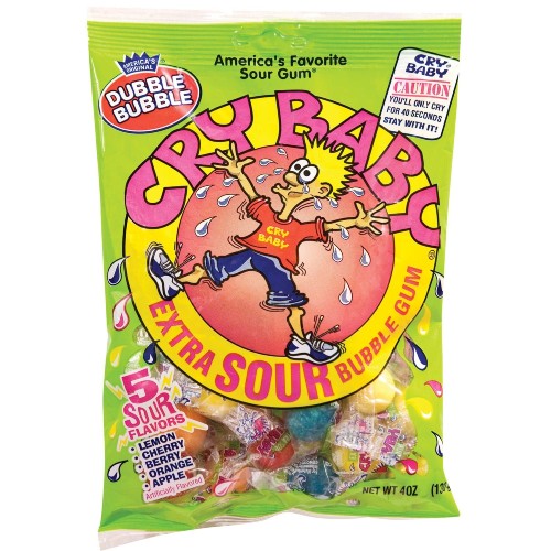 DUBBLE BUBBLE GUM BALL EXTRA SOUR 36CT