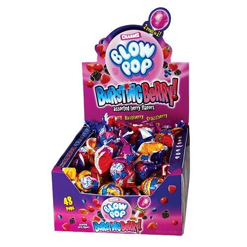 BLOW POP BURSTING BERRY 48CT