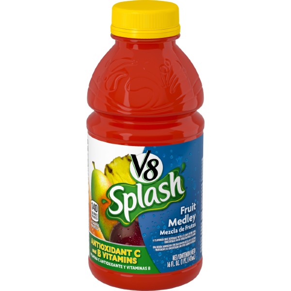 V8 SPLASH FRUIT MEDLEY 12/16OZ