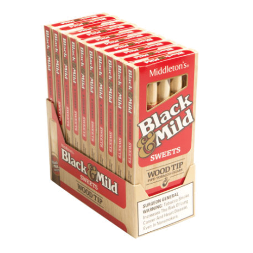 BLACK & MILD WOOD TIP SWEET 10/5PK