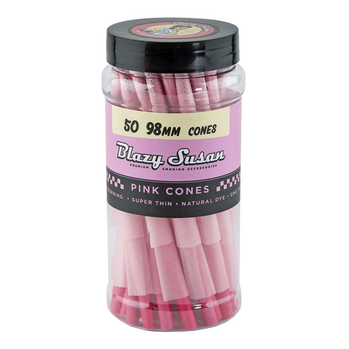 BLAZY SUSAN PINK PAPER CONES 98MM 50CT