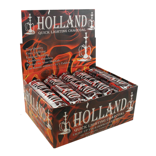 HOLLAND CHARCOAL 40MM 10 ROLLS/10CT