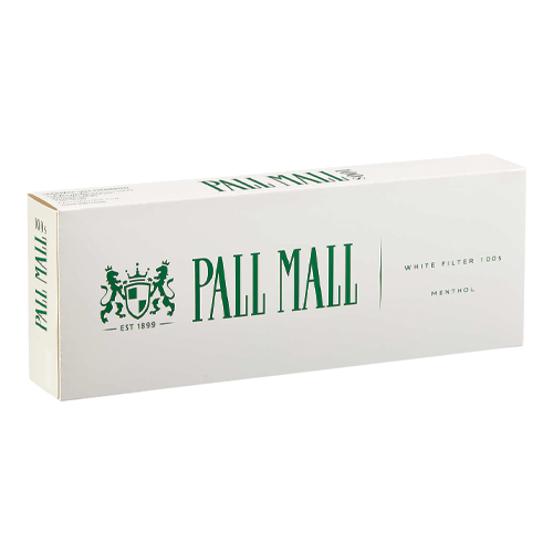 PALL MALL MENTHOL WHITE FILTER 100S BX FSC 10 PK