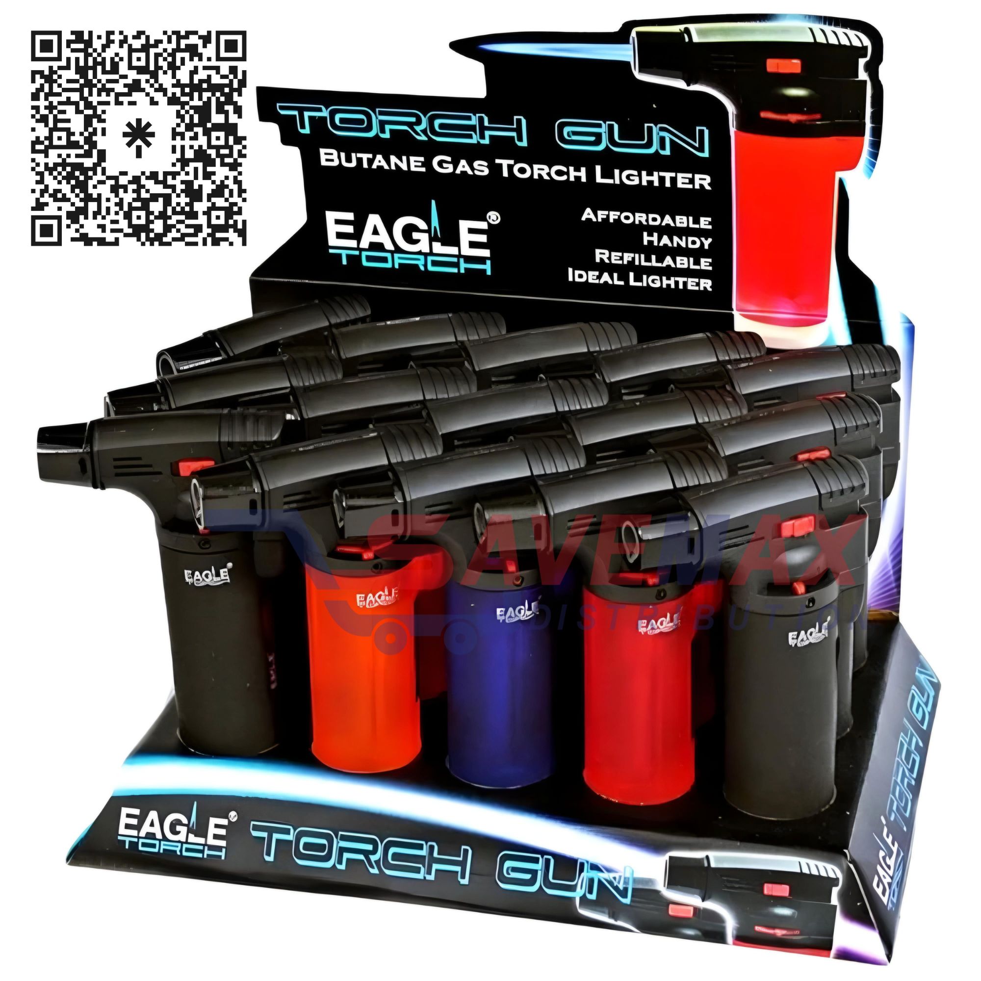 S00059 EAGLE TORCH SKY 4" PSYCHEDELIC SIDE-TORCH 15CT (SK101PS) - Image 1