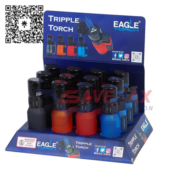 EAGLE TORCH LUXURY TRIPLE TORCH 12CT (PTT100)