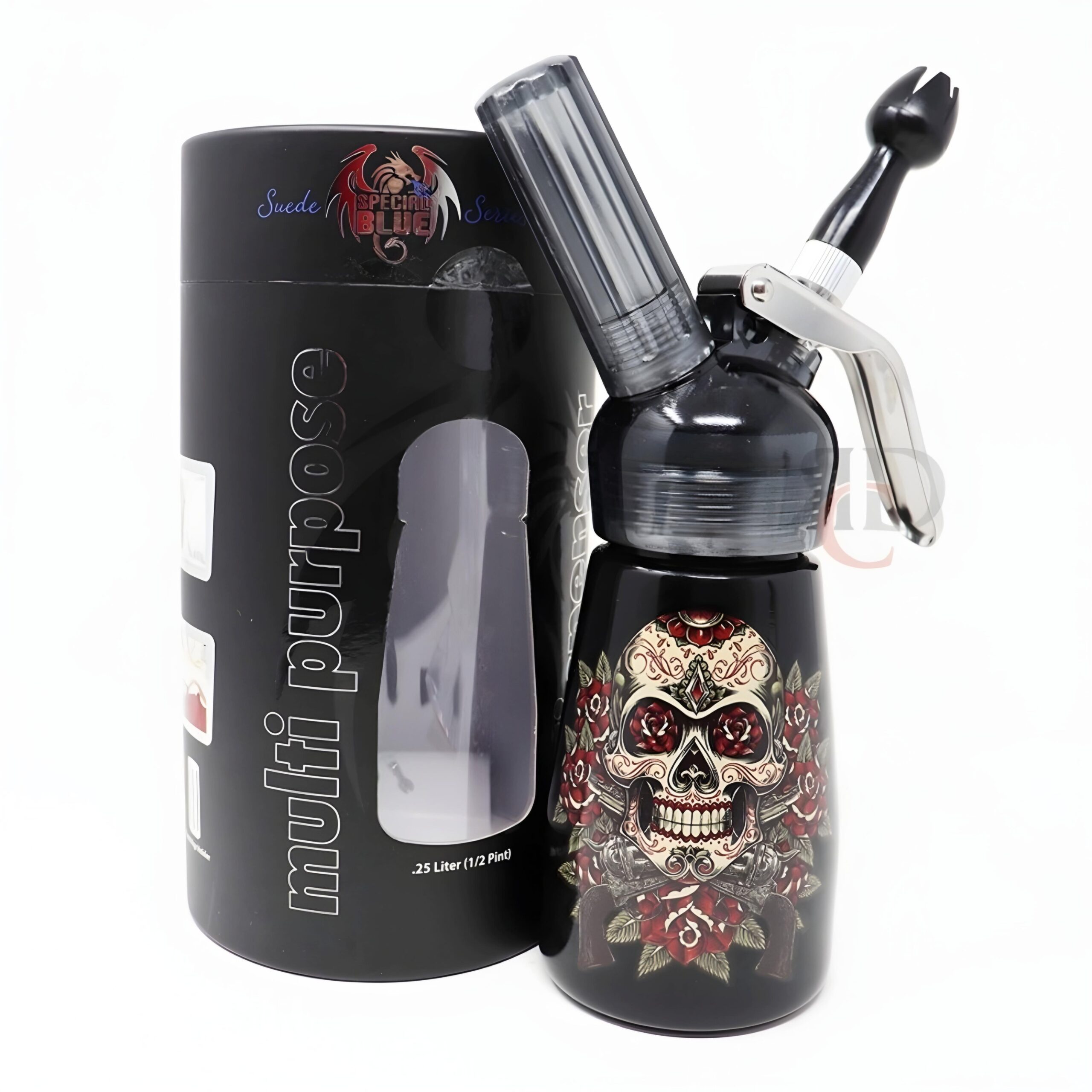 SPECIAL BLUE DISPEANSER SKULL & PISTOLS .5 LTR