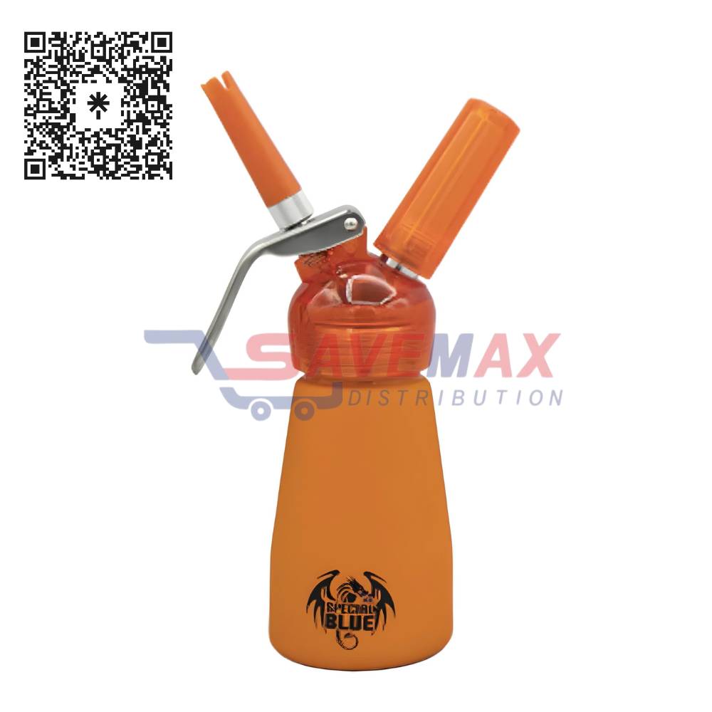 S00145 SPECIAL BLUE ALUMINUM DISPENSER ORANGE .25 LTR - Image 1