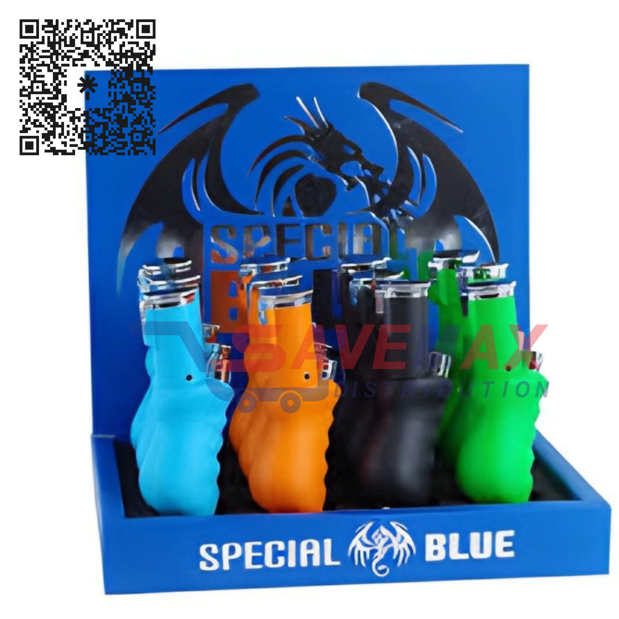 S00181 SPECIAL BLUE SAXOPHONE TORCH LIGHTER 12CT - Image 1