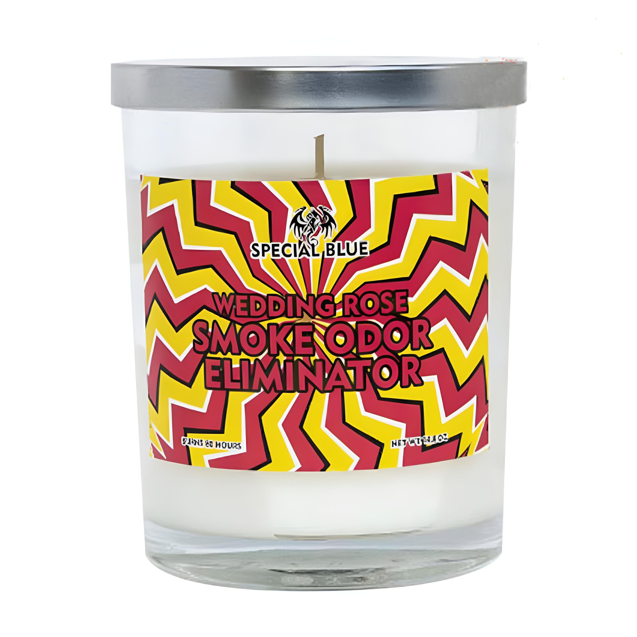 SPECIAL BLUE WEDDING ROSE CANDLE 14.8OZ