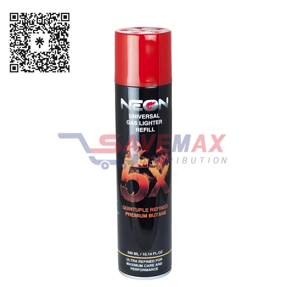 S00327 NEON GAS LIGHTER 5X SINGLE BOX 12/10.14OZ - Image 1