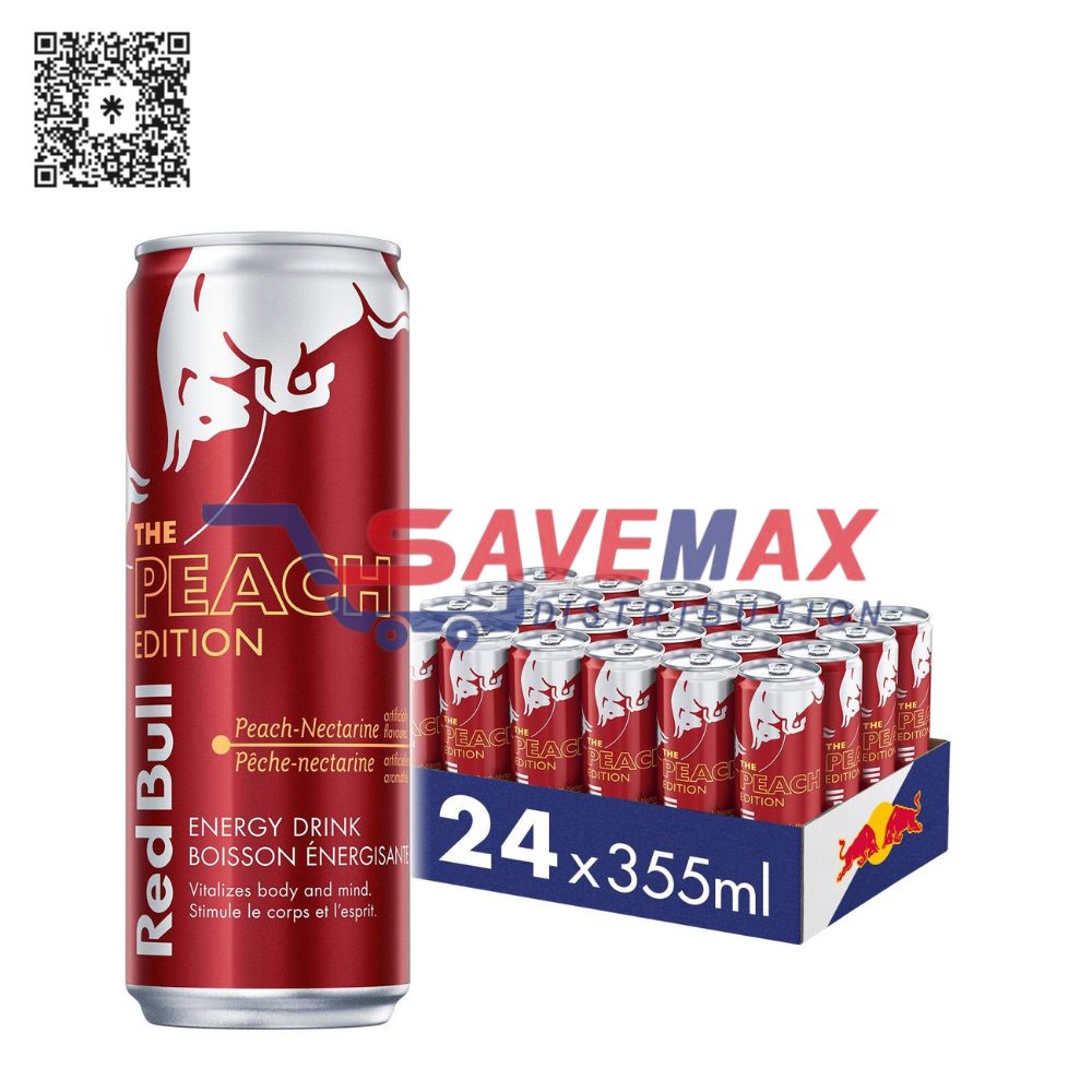 S00716-1 RED BULL PEACH NECTARINE 24/8.40Z - Image 1