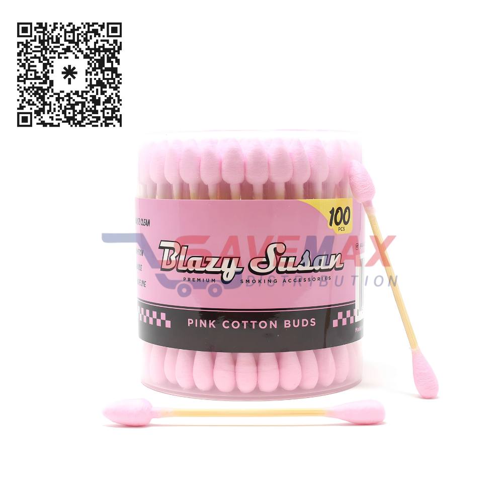 S02582 BLAZY SUSAN COTTON BUDS 100CT - Image 1
