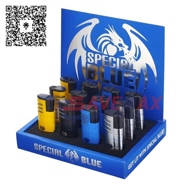 SPECIAL BLUE MINI TRIPLE SHOT TOURCH 12CT