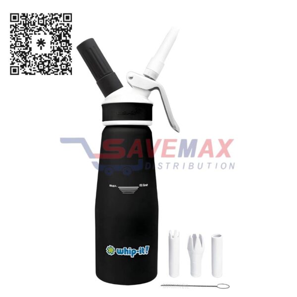 BEST WHIP CREAM WHIPPER BLACK 1/2 LITER
