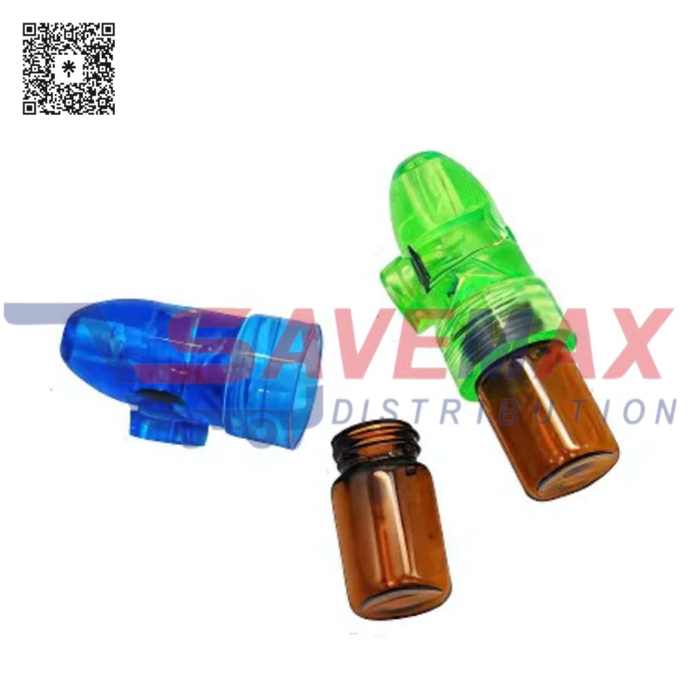 S04219 SMALL GLASS VIAL W/ BULLET - Image 1