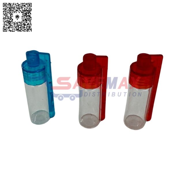 LARGE GLASS VIAL W/ SPOON