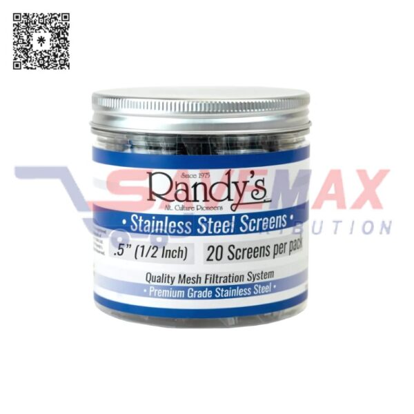 RANDY'S .5'' STAINLESS STEEL SCREEN 36CT