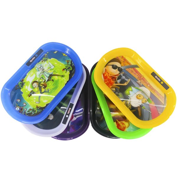 LED PLASTIC ROLLING TRAY WITH SPEAKER
