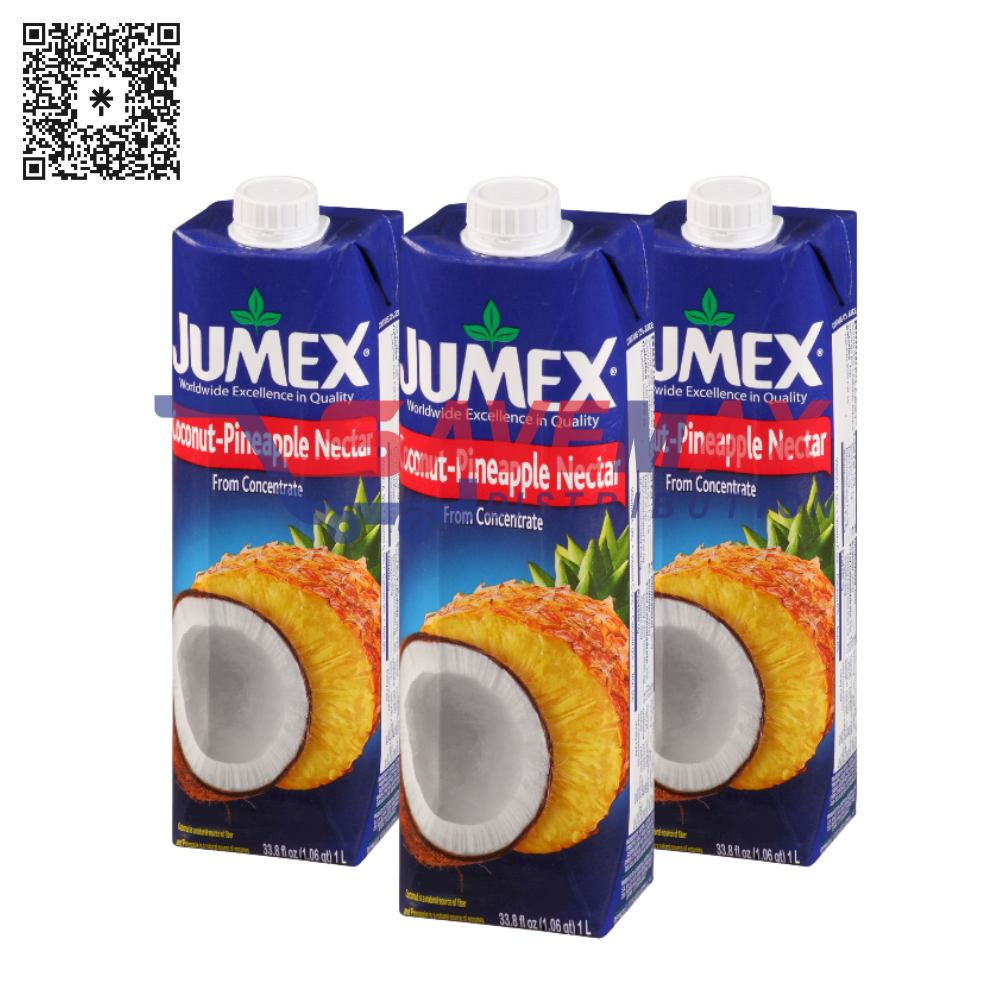 JUMEX PINAPPLE COCONUT NECTAR 12PK/33.8OZ JUMEX PINAPPLE COCONUT NECTAR 12PK/33.8OZ - Image 1