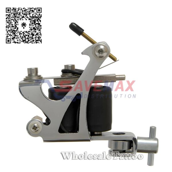 C-CLASS BASIC TATTOO MACHINE PLAIN SILVER W/8 WRAP COIL TM-03S