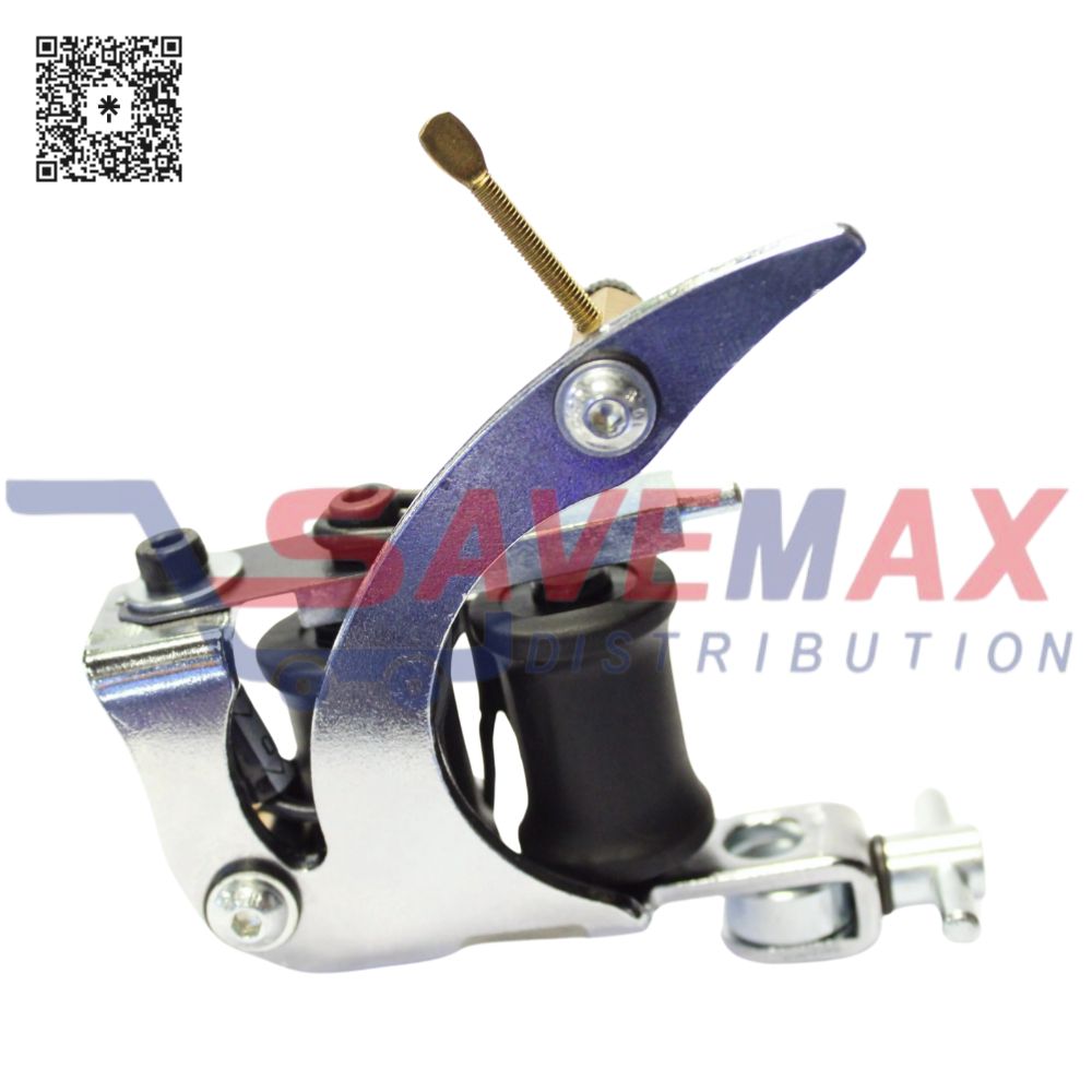 S06203 C-CLASS BASIC STEEL TATTOO MACHINE SILVER W/8 WRAP COIL TM-04K - Image 1