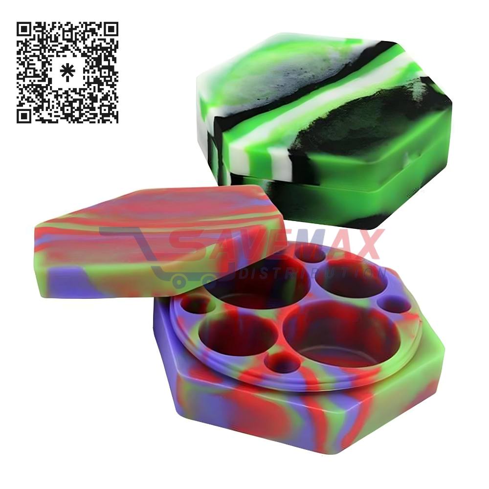 S06343 HEXAGON MUTI CHAMBER SILICONE CONTAINER - Image 1