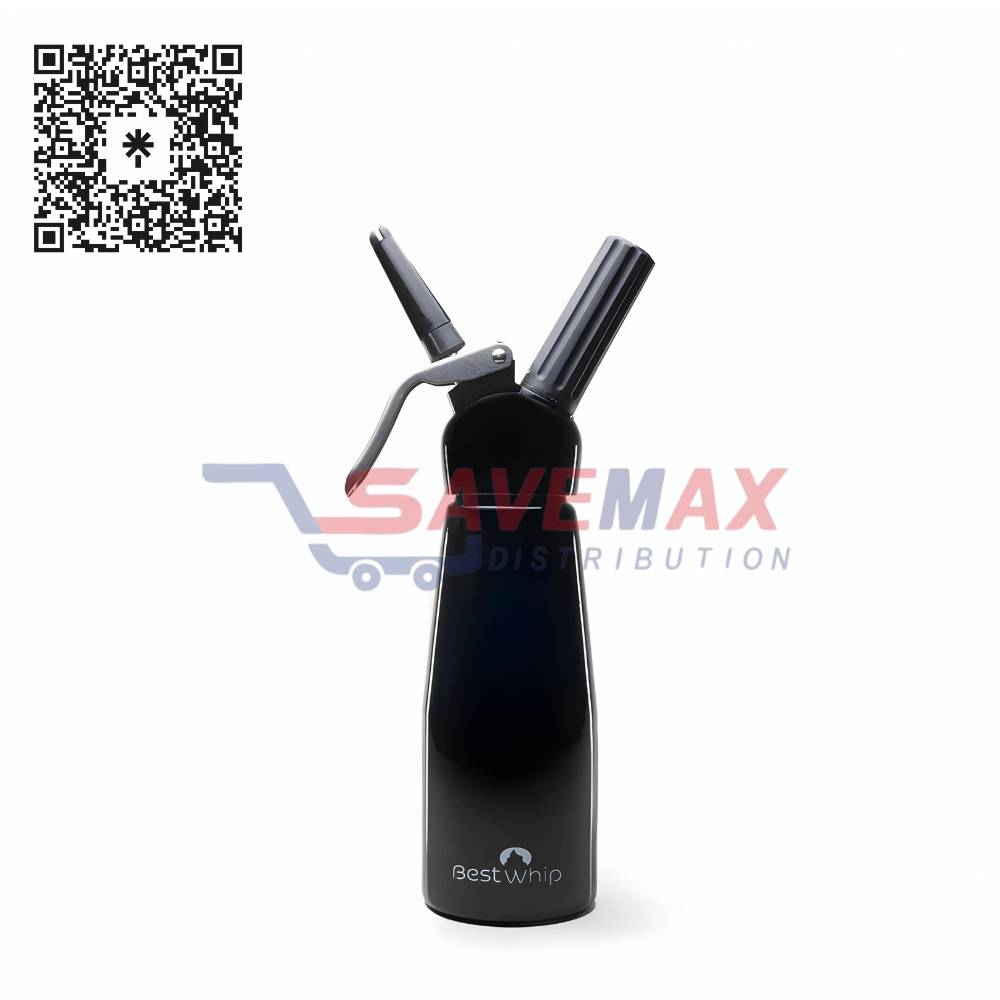 S06399 BEST WHIP CREAM WHIPPERS BLACK 1/4 LITER - Image 1