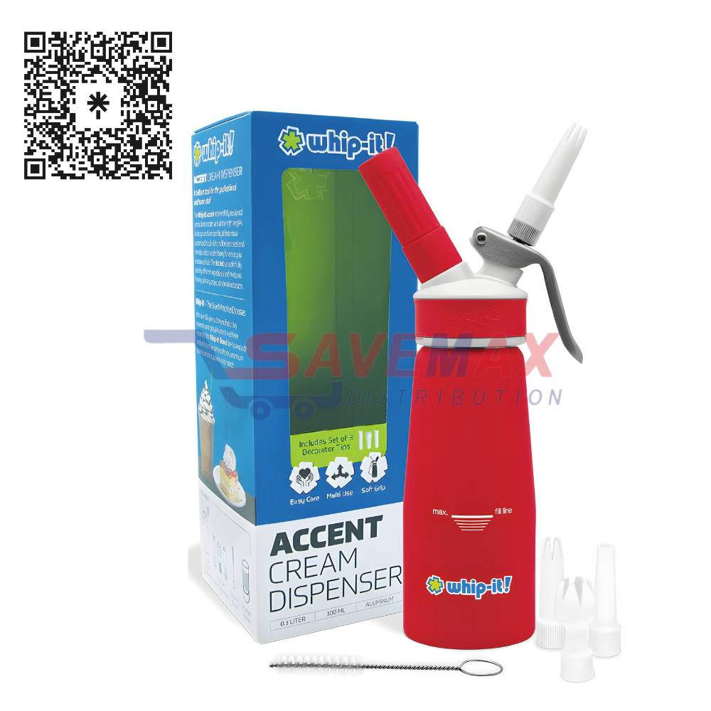 S07168 WHIP IT ACCENT RUBBERIZED CREAM DISPENSER 0.3 LITER - Image 1